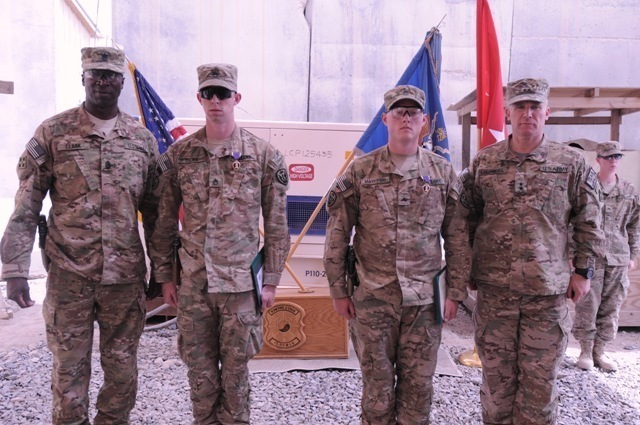 Soldiers receive Purple Heart, return to duty in Afghanistan